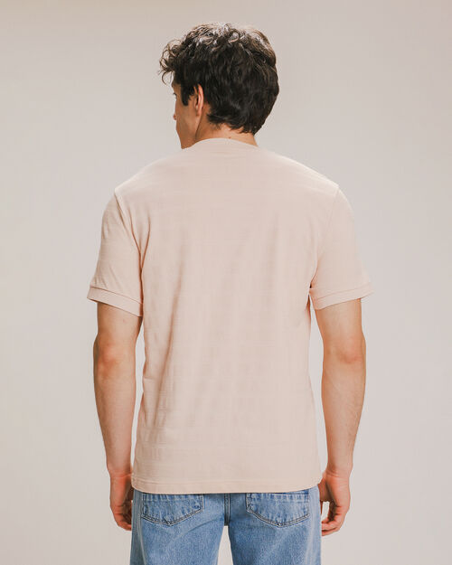 Polo Slim Rosa Textura